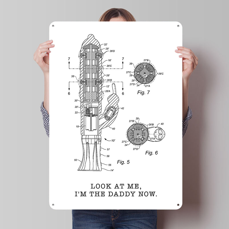 Retro Gaming Now - Im the Daddy Now Metal Poster