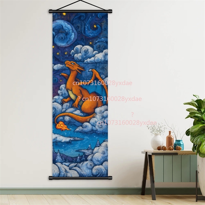 Retro Gaming Pokemon - Printed Pokemon Poster, Anime Wall Artwork,
