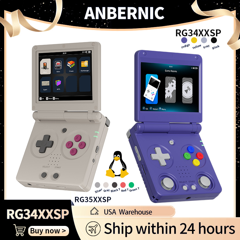 Anbernic RG34XXSP RG35XXSP Fli - Retro Gaming Play Zone ulasan dan harga