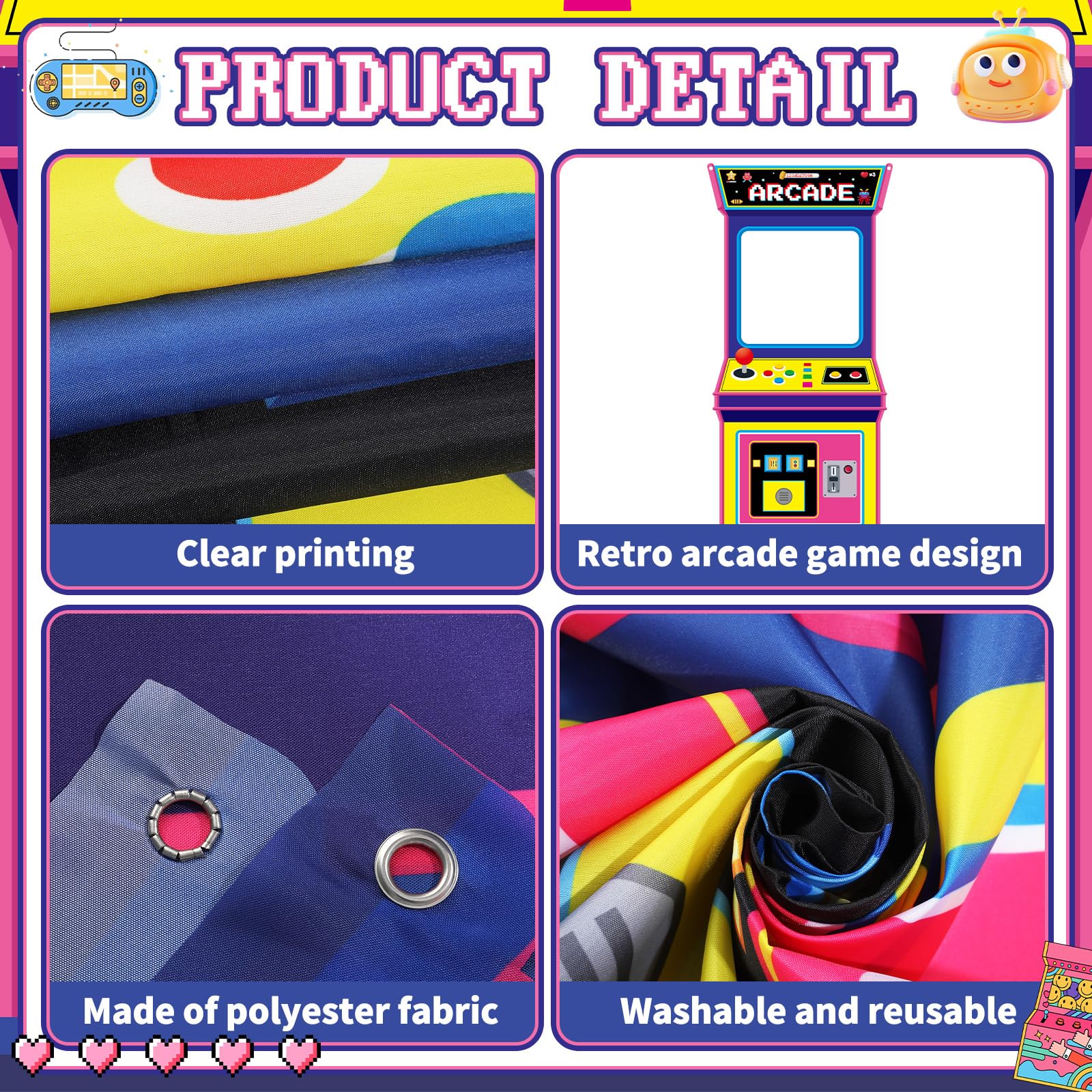 Retro Video Gaming Fabric Arca - Retro Gaming Video ulasan dan harga