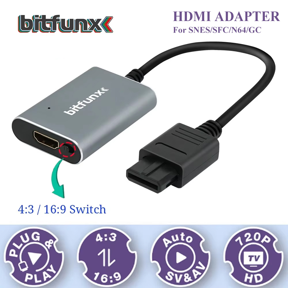 Bitfunx 720P Svideo / AV To HD - Retro Gaming Video ulasan dan harga