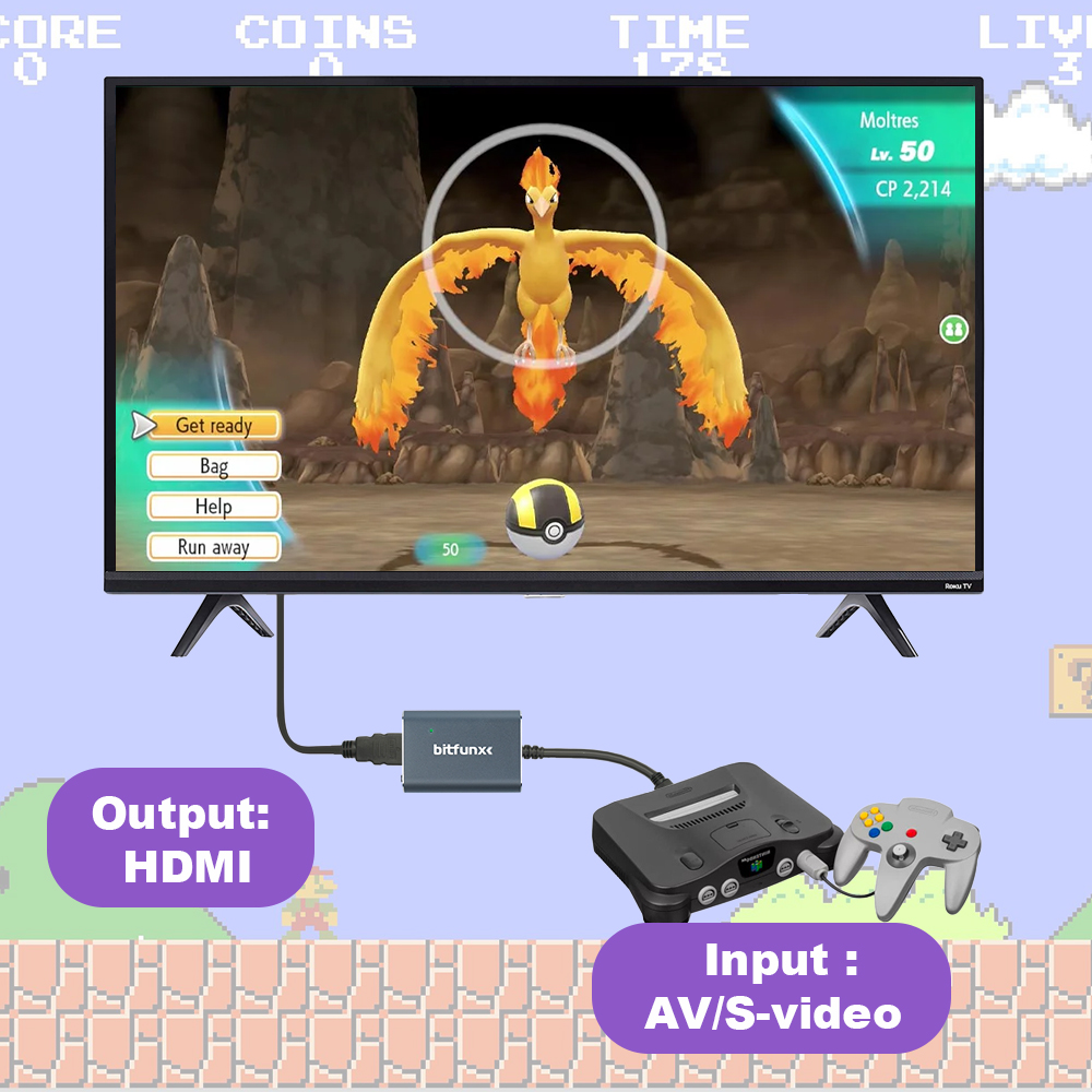 Bitfunx 720P Svideo / AV To HD - Retro Gaming Video ulasan dan harga