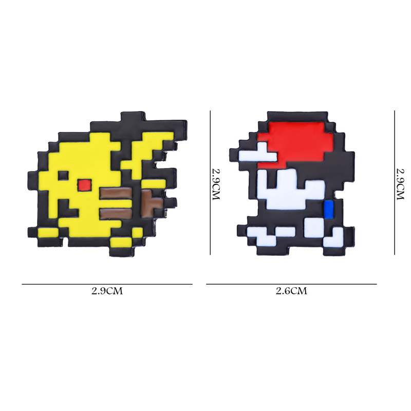 2pcs Retro Game 8-bit Pixel Po - Retro Gaming Pokemon ulasan dan harga