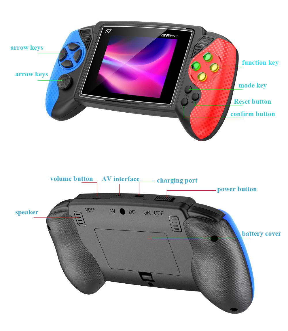 S7 Retro Handheld Game Console - Retro Gaming Console Handheld ulasan dan harga