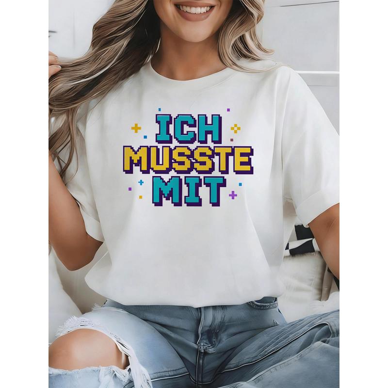Ich Musste Mit German Meme T-S - Retro Gaming Meme ulasan dan harga