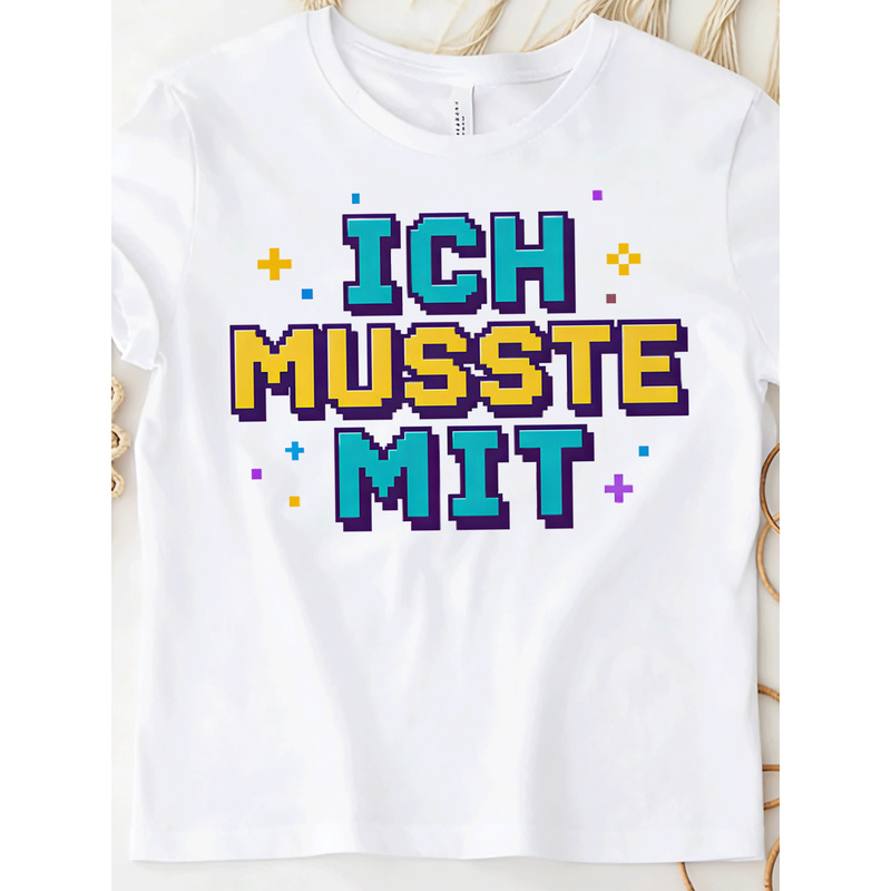 Ich Musste Mit German Meme T-S - Retro Gaming Meme ulasan dan harga