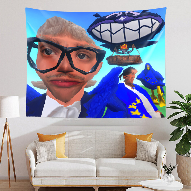 VIKAMA Low Poly Cartoon Meme R - Retro Gaming Meme ulasan dan harga