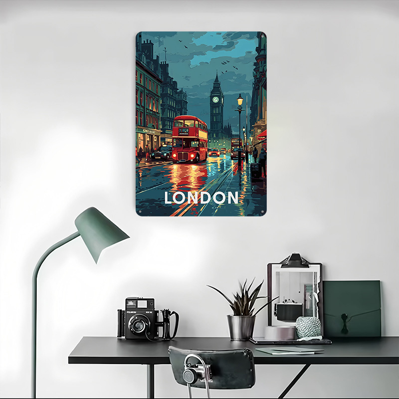 London Big Ben Tinplate Poster - Retro Gaming In London ulasan dan harga