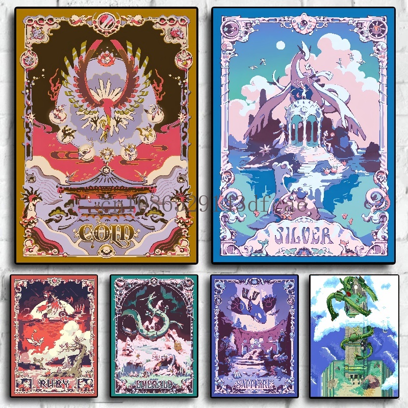 Pokemon Retro Cartoon Poster C - Retro Gaming Pokemon ulasan dan harga
