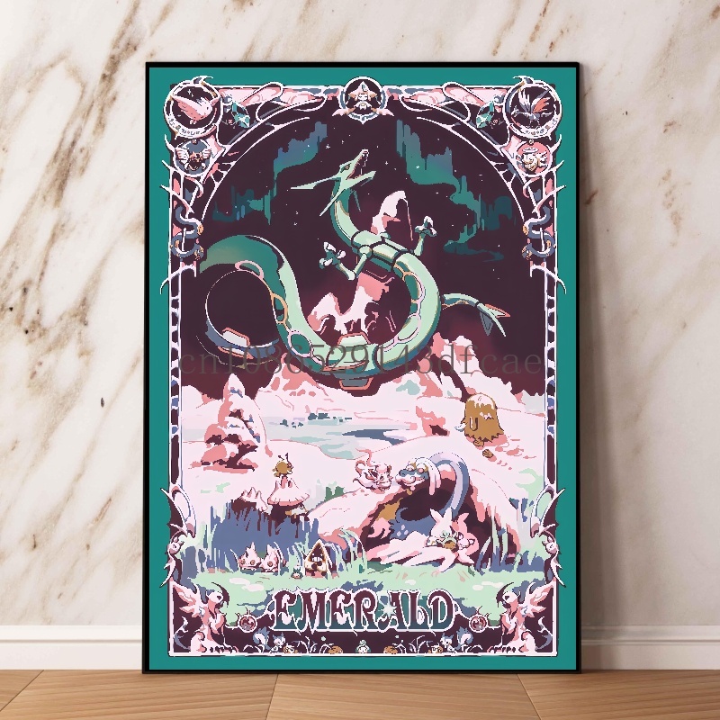 Pokemon Retro Cartoon Poster C - Retro Gaming Pokemon ulasan dan harga