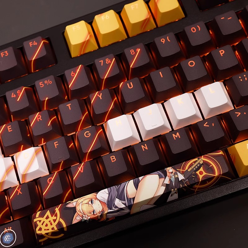 108 Keys/set Blue Archive Loch - Retro Gaming Keycaps ulasan dan harga