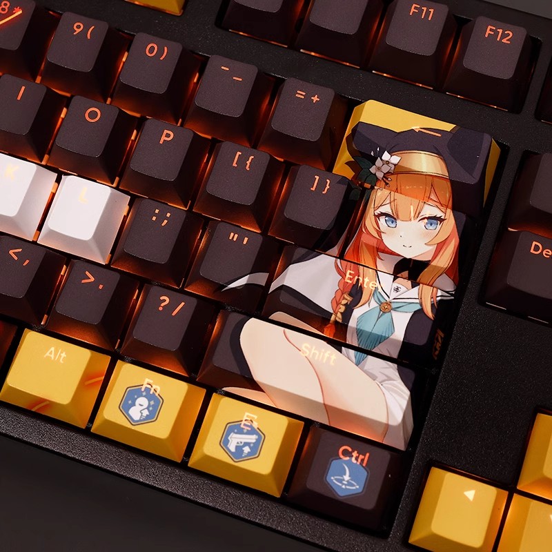 108 Keys/set Blue Archive Loch - Retro Gaming Keycaps ulasan dan harga