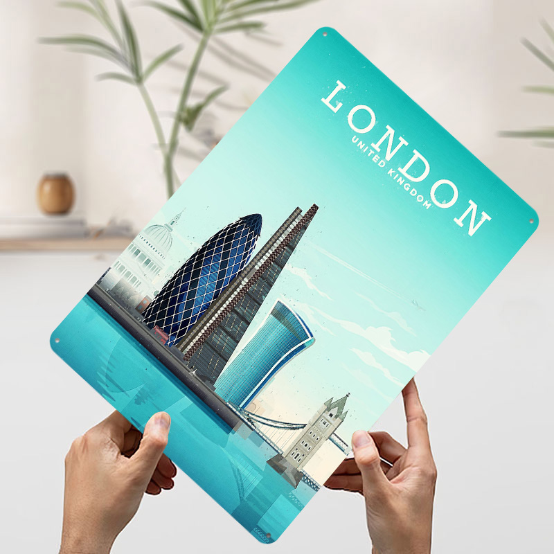 London Travel Metal Poster Cus - Retro Gaming In London ulasan dan harga