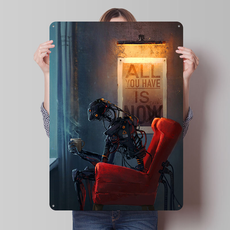 Now Nothing Metal Poster Custo - Retro Gaming Now ulasan dan harga