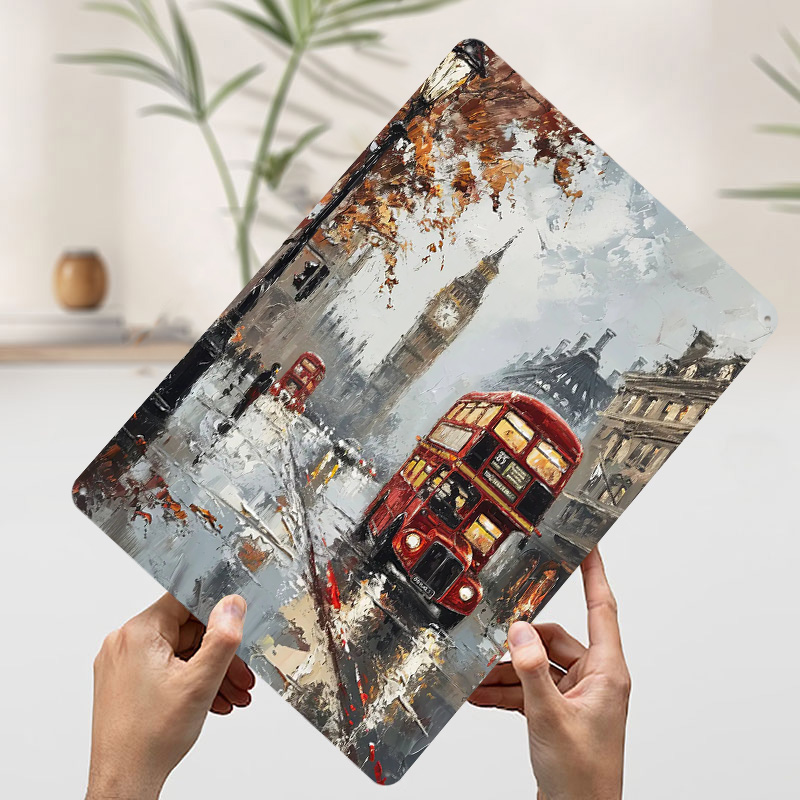 London Bus Charm Metal Poster  - Retro Gaming In London ulasan dan harga