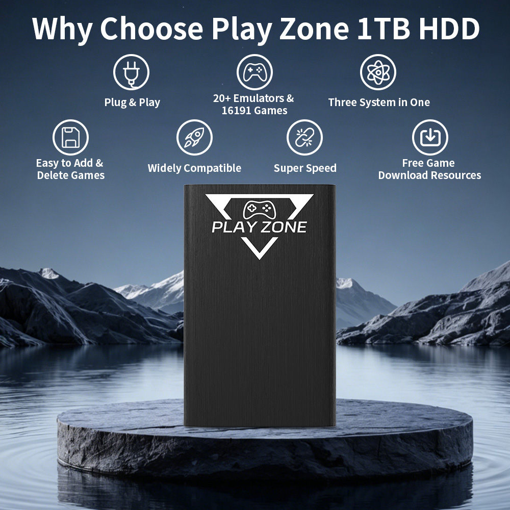 Play Zone 1TB Portable Gaming  - Retro Gaming Play Zone ulasan dan harga