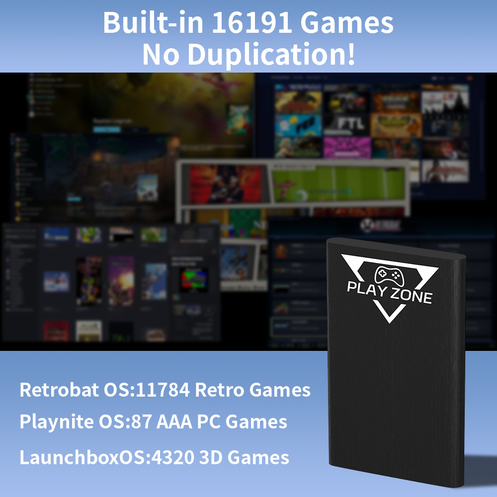 Play Zone 1TB Portable Gaming  - Retro Gaming Play Zone ulasan dan harga