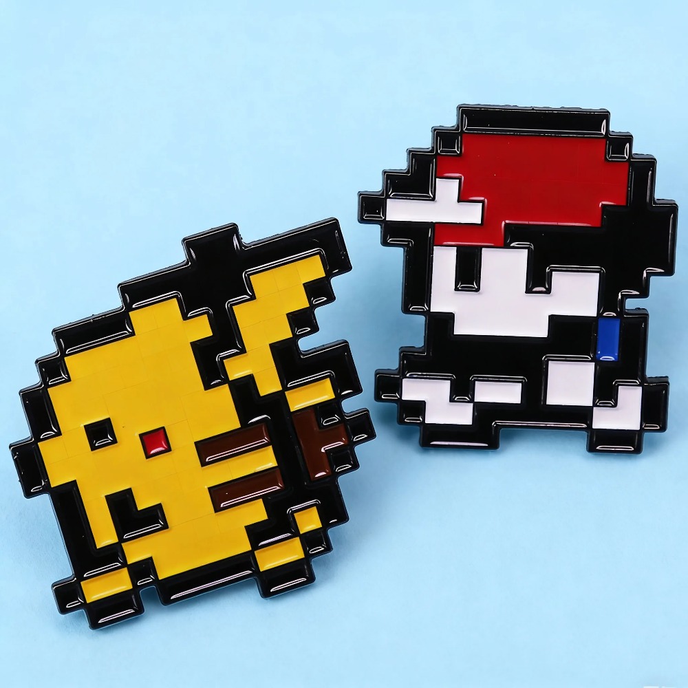 Hot 2pcs Retro Game 8-bit Pixe - Retro Gaming Pokemon ulasan dan harga