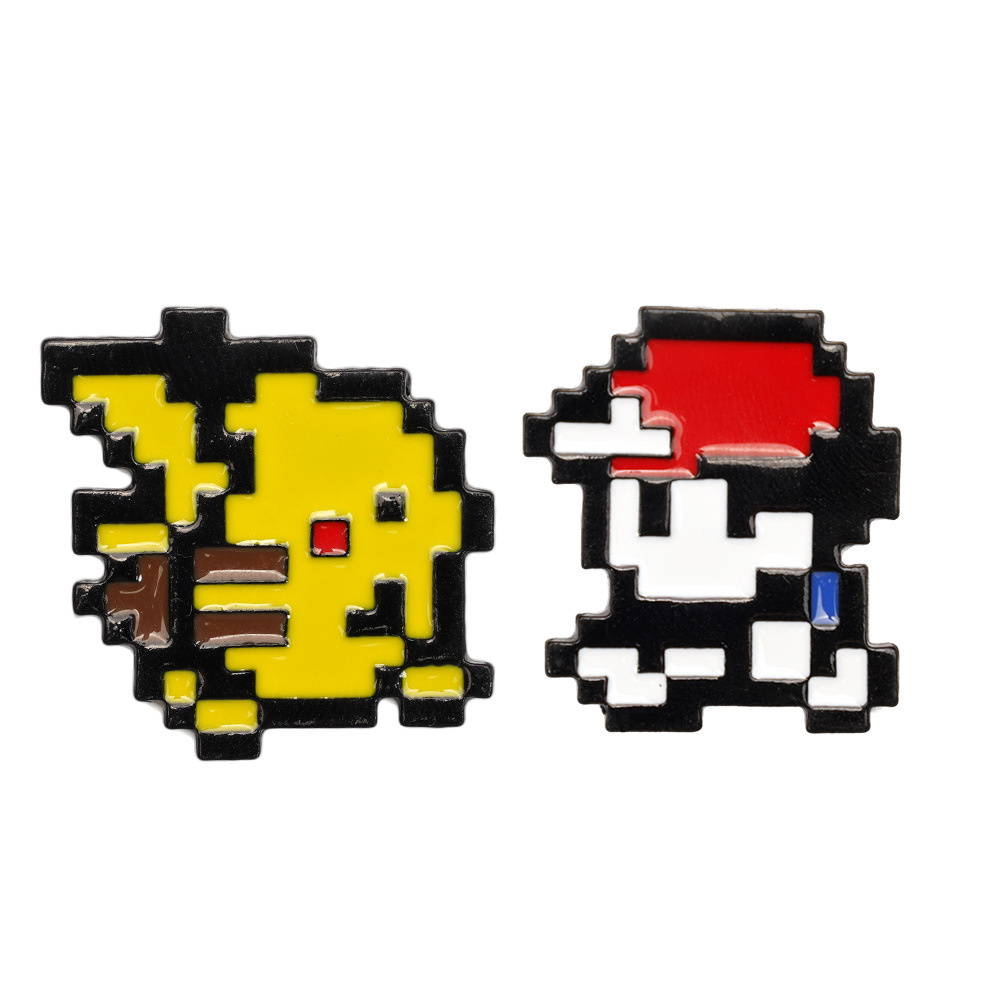 Hot 2pcs Retro Game 8-bit Pixe - Retro Gaming Pokemon ulasan dan harga