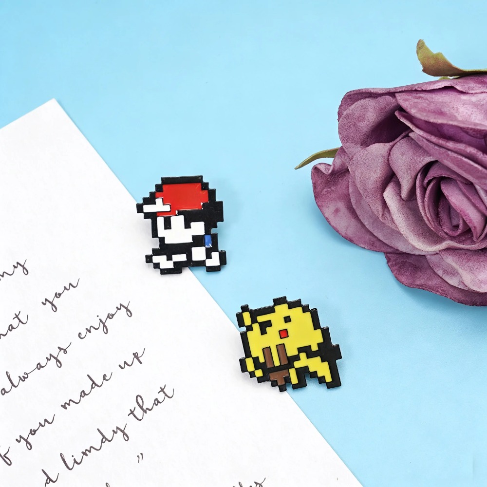 Hot 2pcs Retro Game 8-bit Pixe - Retro Gaming Pokemon ulasan dan harga