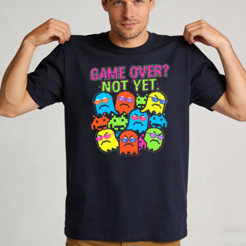 Game Over Not Yet Funny Retro  - Retro Gaming Meme ulasan dan harga