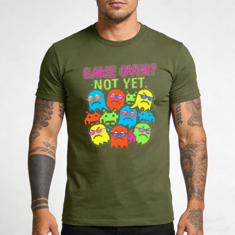 Game Over Not Yet Funny Retro  - Retro Gaming Meme ulasan dan harga