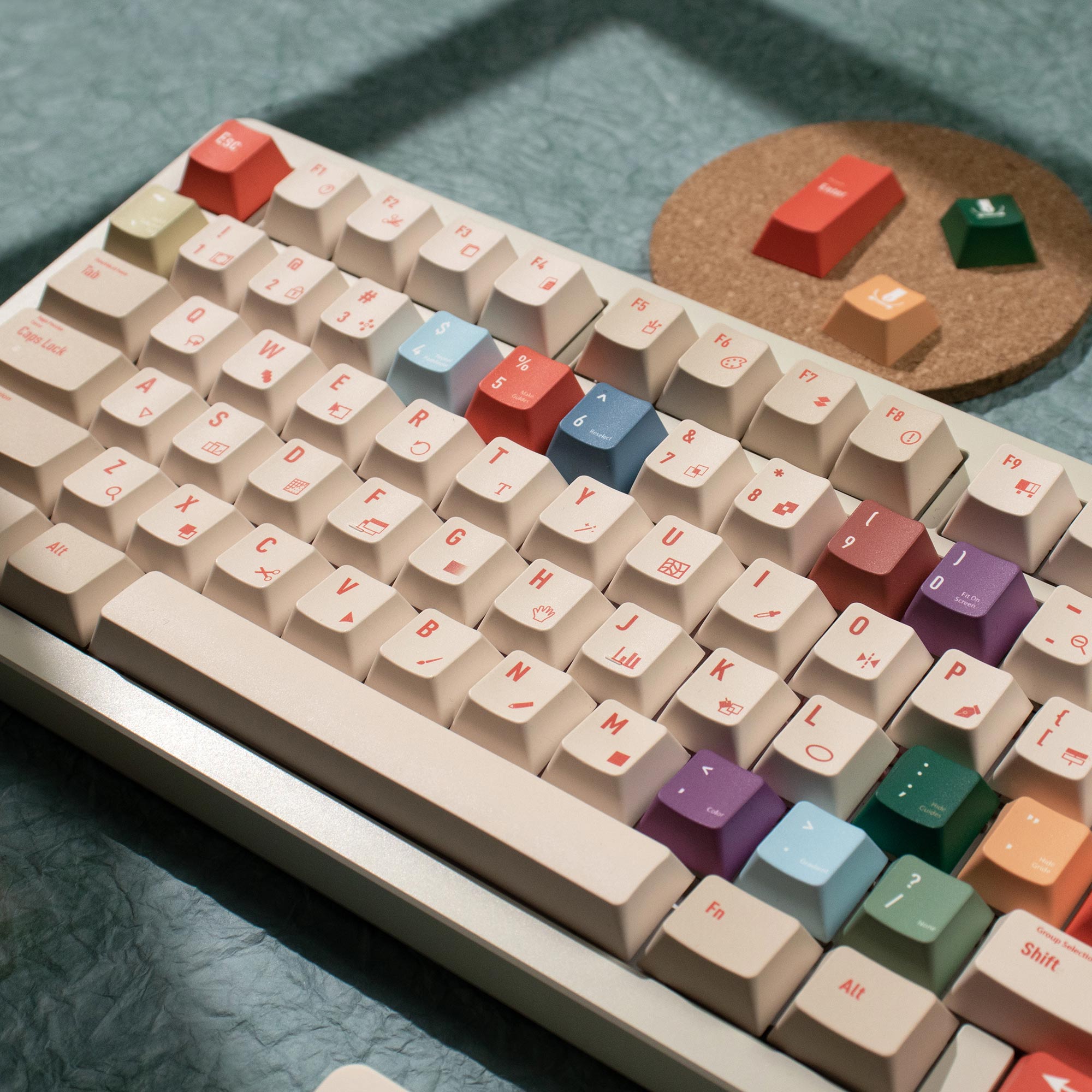Illustrator Keycaps DYE-SUB Ch - Retro Gaming Keycaps ulasan dan harga
