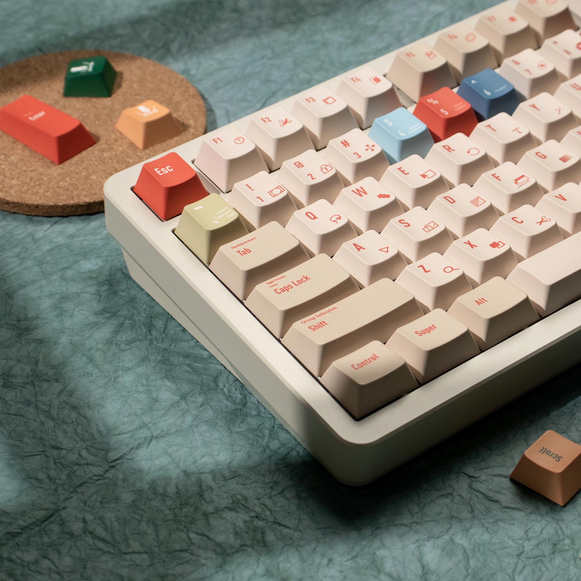 Illustrator Keycaps DYE-SUB Ch - Retro Gaming Keycaps ulasan dan harga