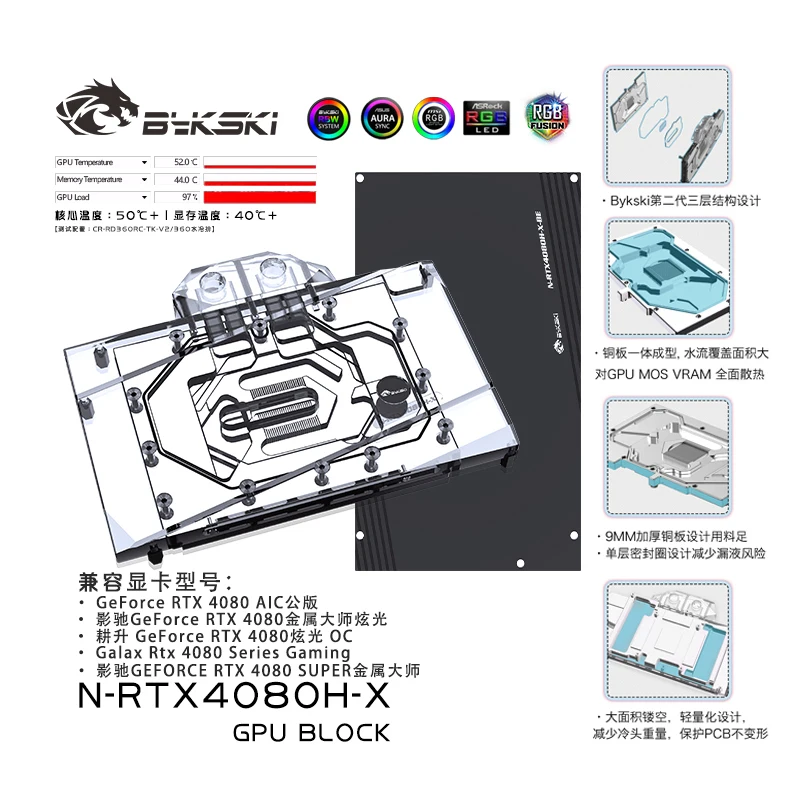 Bykski GPU Water Block for NVI - Nvidia Vga Rtx 4080 ulasan dan harga