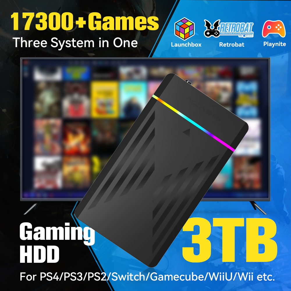 3TB Portable Gaming HDD Launch - Retro Gaming Play Zone ulasan dan harga